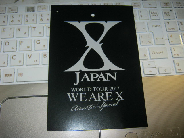 X JAPAN エックス / WORLD TOUR 2017 WE ARE X ロゴカード YOSHIKI拍卖