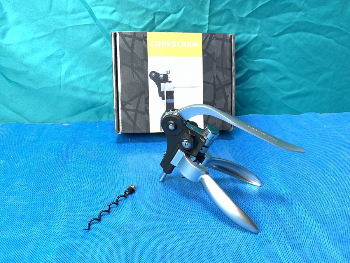 ワインオープナー CORK SCREW コルク抜き レバー式拍卖