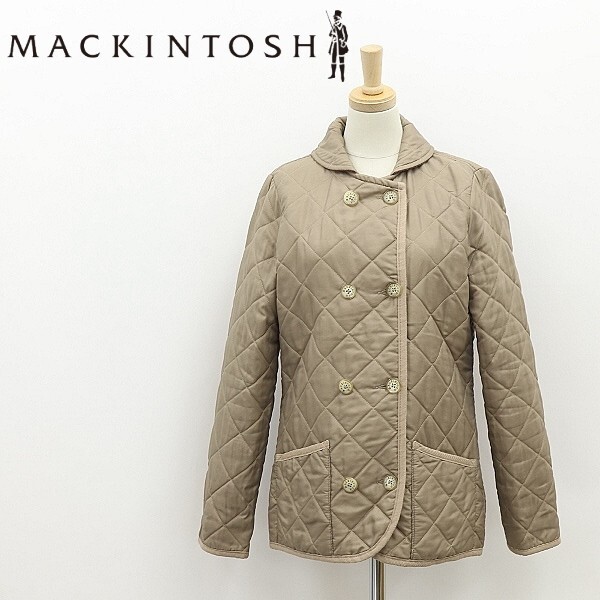◆MACKINTOSH マッキントッシュ 中綿 キルティング ハーフ コート ベージュ 32拍卖