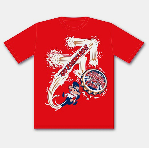 CARP広島東洋カープ2017年リーグ優勝記念限定カープ坊やビールかけTシャツLサイクリングキャンプフェス連覇記念観戦応援ファングッズ送\185拍卖