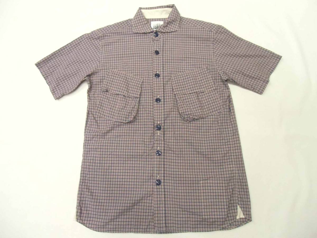 melple メイプル チェックシャツ 半袖拍卖
