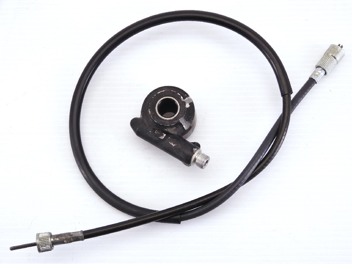 0【評価A】 GPZ600R ZX600A 当時物 実動 純正 スピード メーターギア & ケーブル 始動動画有 BJN30427-C3拍卖