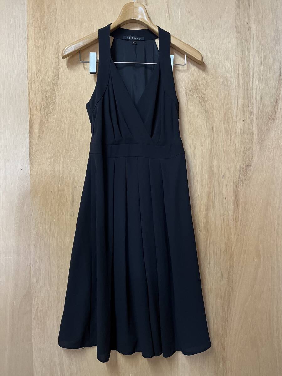 綺麗 Theory セオリー シルク Aライン ブラック ワンピース ドレス 黒 サイズ2拍卖