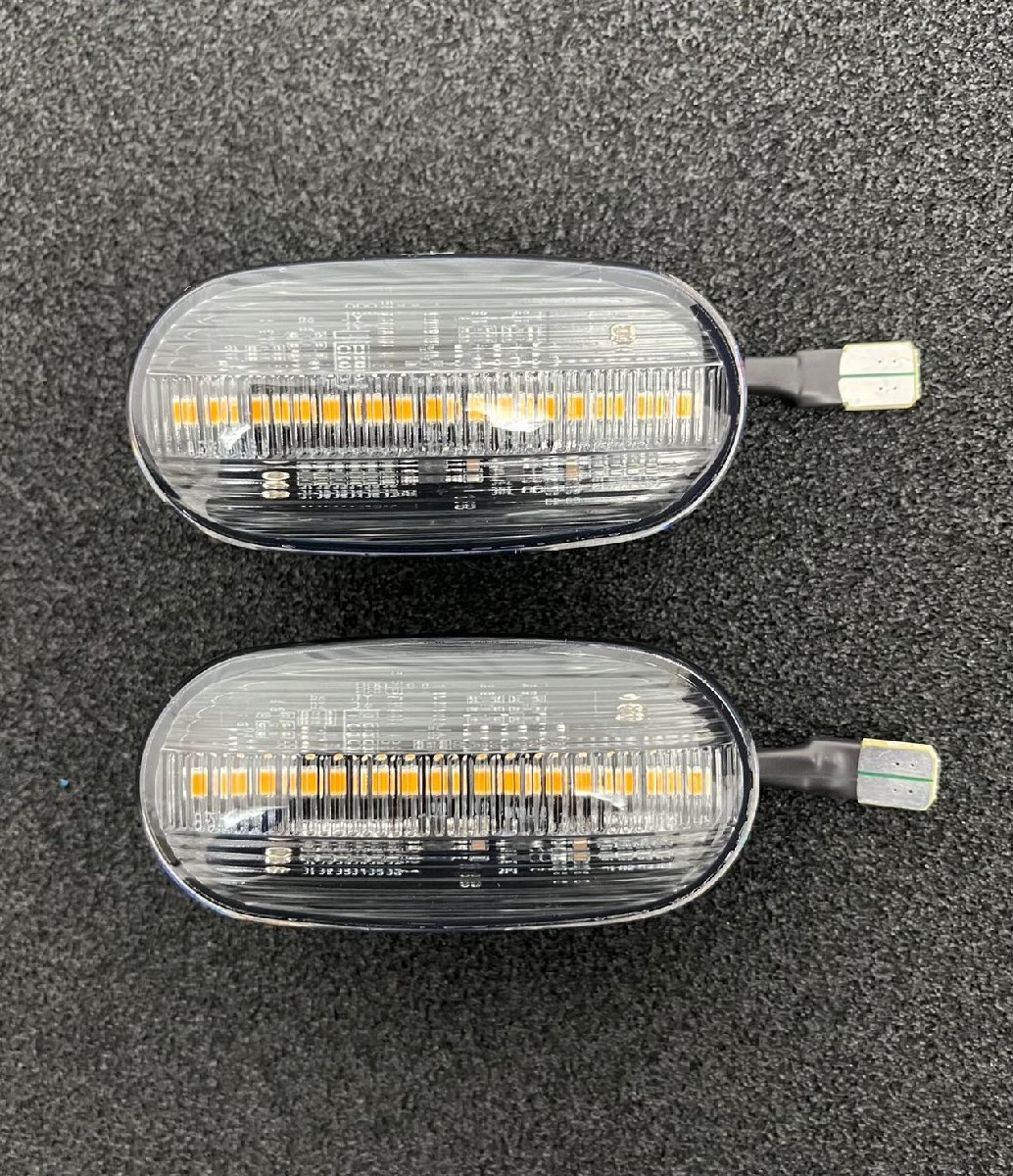 流星ウインカー♪ シーケンシャルウインカー♪ サイドマーカー ミラージュ CJ CK F J VIE G X VR VR-X サイボーグ ZR エクシード クリア拍卖