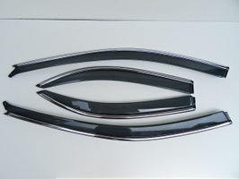 安心ビス付き♪ メッキ モール ドアバイザー サイドバイザー アテンザセダン 20C 20S 20E 20EX 20ES GGEP GG3P クローム ガーニッシュ拍卖