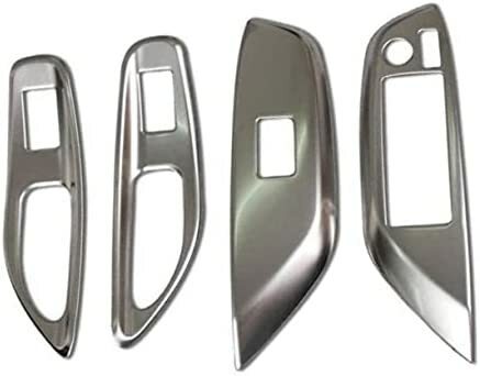 高品格♪ サテンシルバー パワーウインドウ スイッチ カバー ヤリスクロス MXPB10 MXPB15 MXPJ10 MXPJ15 X Z G ハイブリッド Bパッケージ拍卖