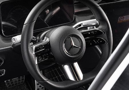 高品格♪ メルセデス ベンツ サテンシルバー シフトレバー カバー R232 SL43 SL63 4マチック+ SLクラス拍卖