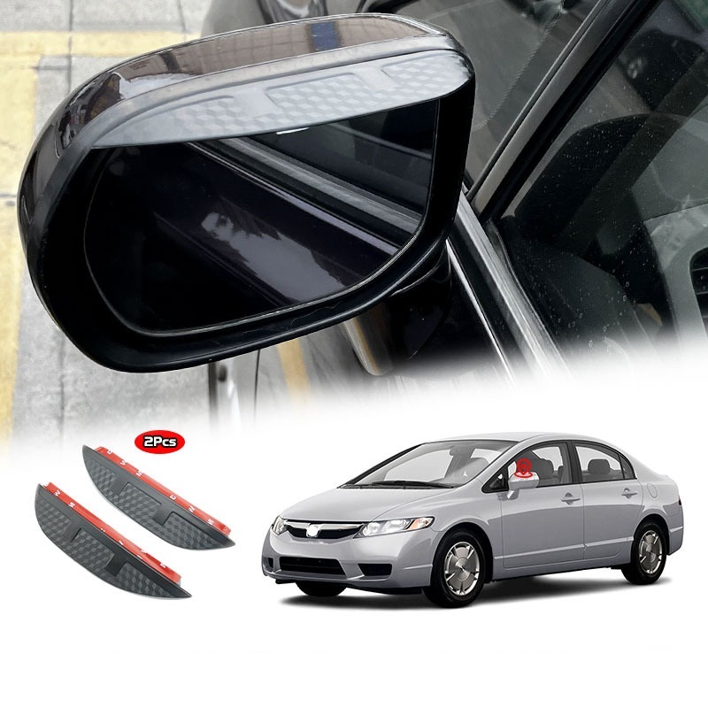 スポーティ全開♪ カーボン ルック ドアミラー バイザー ホンダ シビック FD1 FD2 1.8B 1.8G 1.8GL 1.8S 2.0GL タイプR拍卖