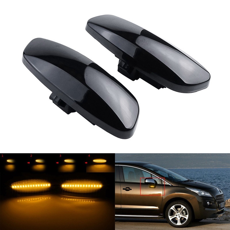 流星ウインカー♪ シーケンシャルウインカー♪ LED サイドマーカー プジョー 308 プレミアム シエロ GTi SW プレミアム CC スタイル拍卖