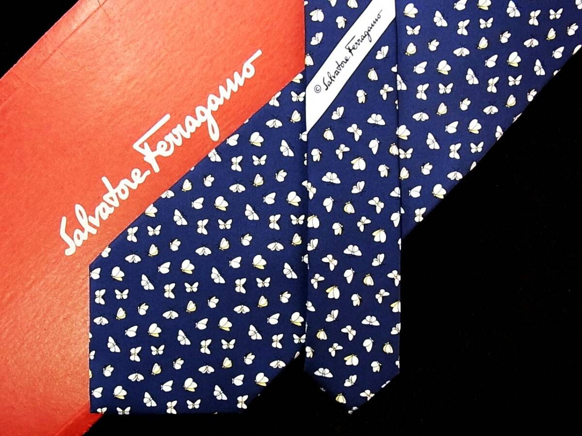 *:.*:【新品N】8821 フェラガモ【蝶・チョウ】 ネクタイ拍卖