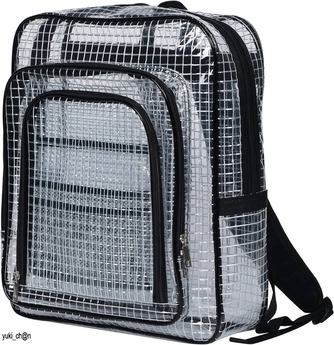 エンジニアバッグ 透明バッグ クリアバッグ クリアリュック 防水 帯電 静電気 防止 蛍光帯なし PVC A4 タブレット 収納 40×35×15拍卖
