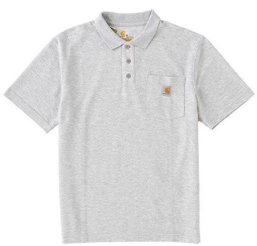 【S】Carhartt カーハート ポロシャツ ルーズフィット K570 HEATHER GREY拍卖