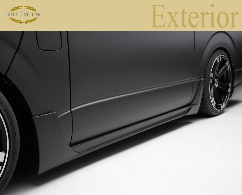 【WALD-Executive Line】 TOYOTA ハイエース レジアスエース H25.12~ ワイドロング対応 210系 4型 サイドステップ サイドスポイラー拍卖