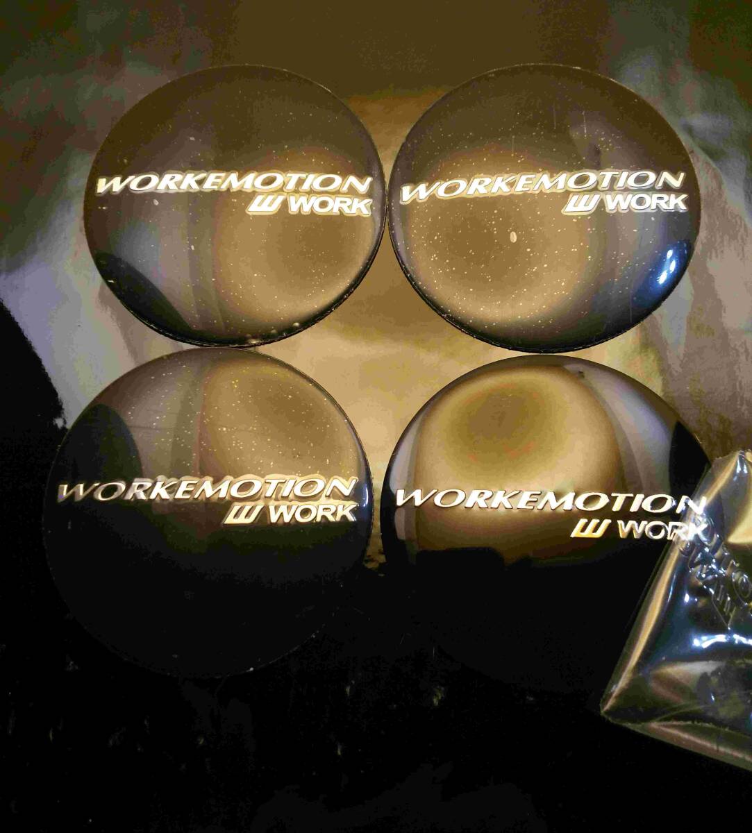 WORK EMOTION 65mm 黒銀 4つ ステッカー ホイールキャップ シーマ セドリック グロリア ジュークフィット オデッセイ ステップワゴン拍卖