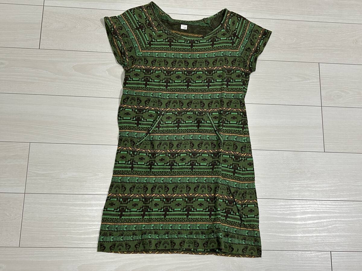 ★TITICACA チチカカ カットソー ワンピース F エスニック 総柄★拍卖