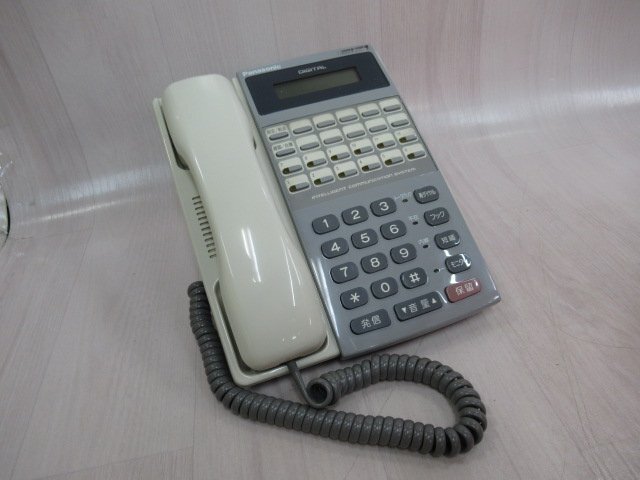 ▲Ω ZB1 15779※ 保証有 Panasonic パナソニック Acsol-V/Acsol-One 用 VB-D411DP 12ボタン表示停電用電話機 キレイめ拍卖