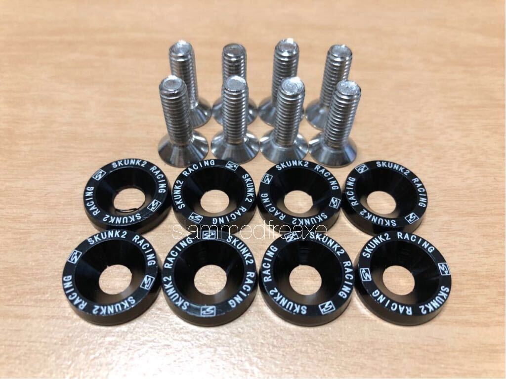 M6 カラー フェンダーワッシャー ★ ap2 s2000 シビック EG6 EK9 インテグラ CRX デルソル 無限 usdm ナンバーボルト skunk2 password bk3拍卖