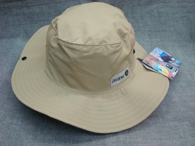 新品TAVARUA(タバルア)レディースCHECKビーチハットBEIGE拍卖