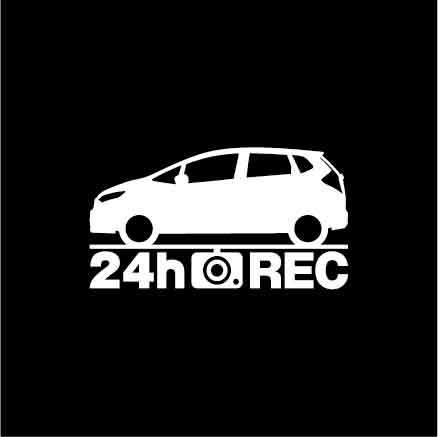 【ドラレコ】ホンダ フィット【GK系】後期型 24時間 録画中 ステッカー拍卖