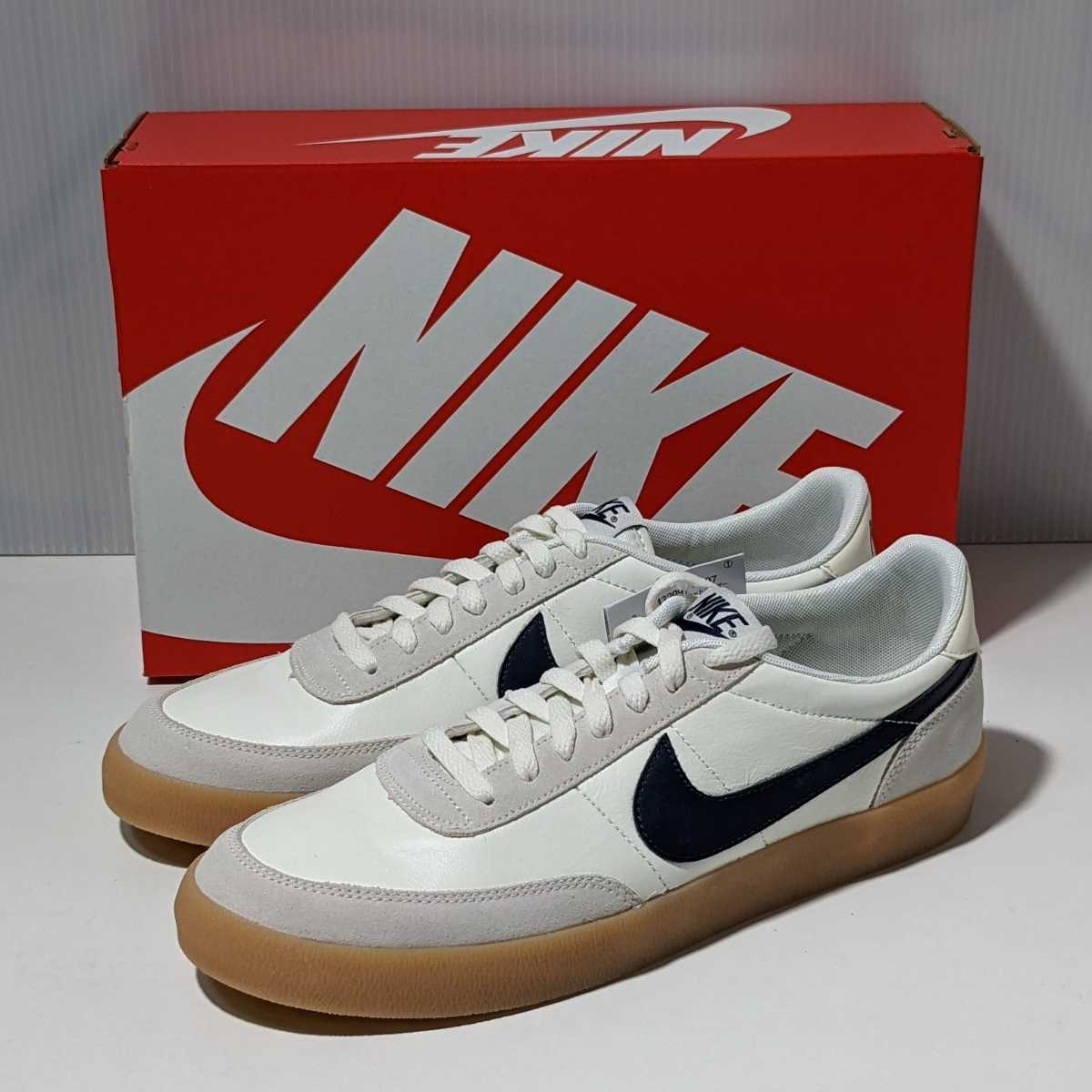 新品未使用 28cm Nike Killshot 2 Leather ナイキ キルショット レザー ネイビー ガムイエロー J.crew ジェイクルー拍卖