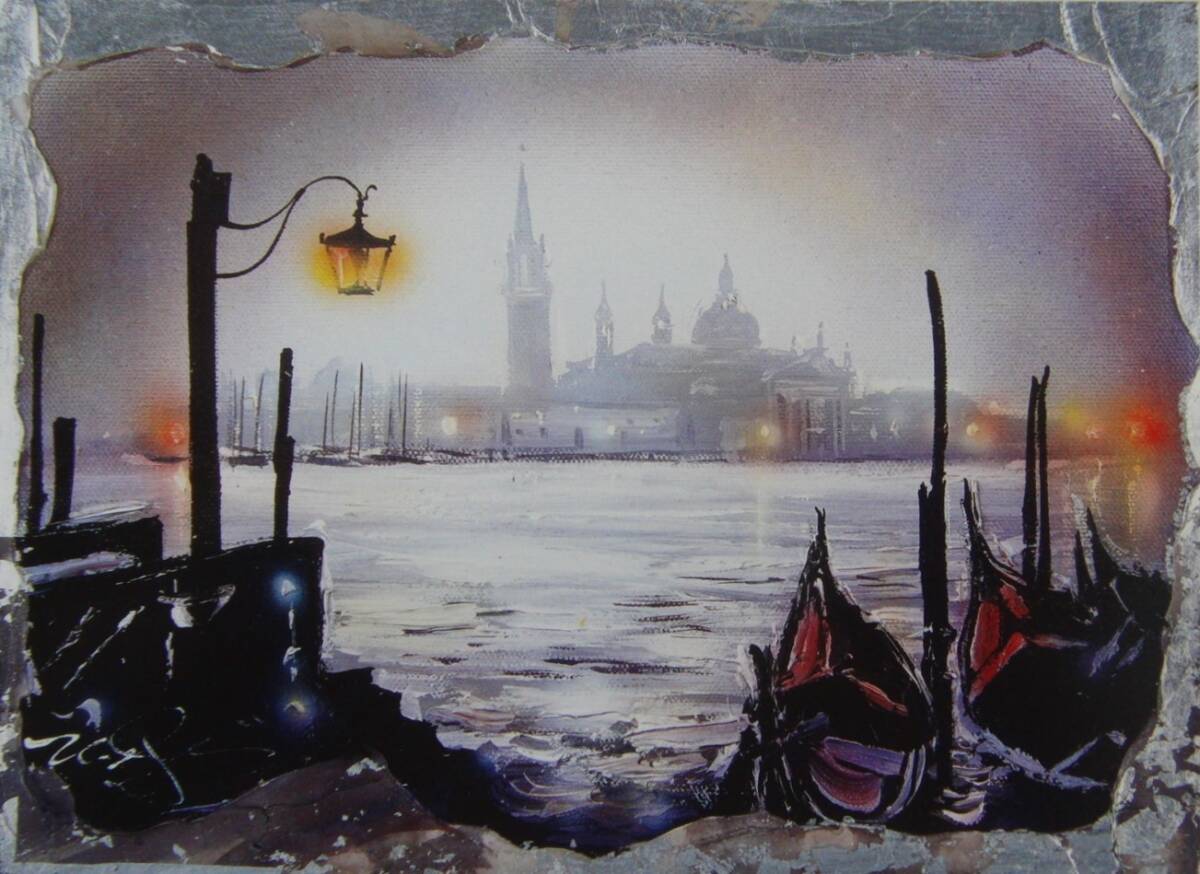 ネイト・ジョルジオ「VIE OF SAN GIORGIO」  希少画集・額装画、日本製新品額縁、状態良好、送料無料拍卖