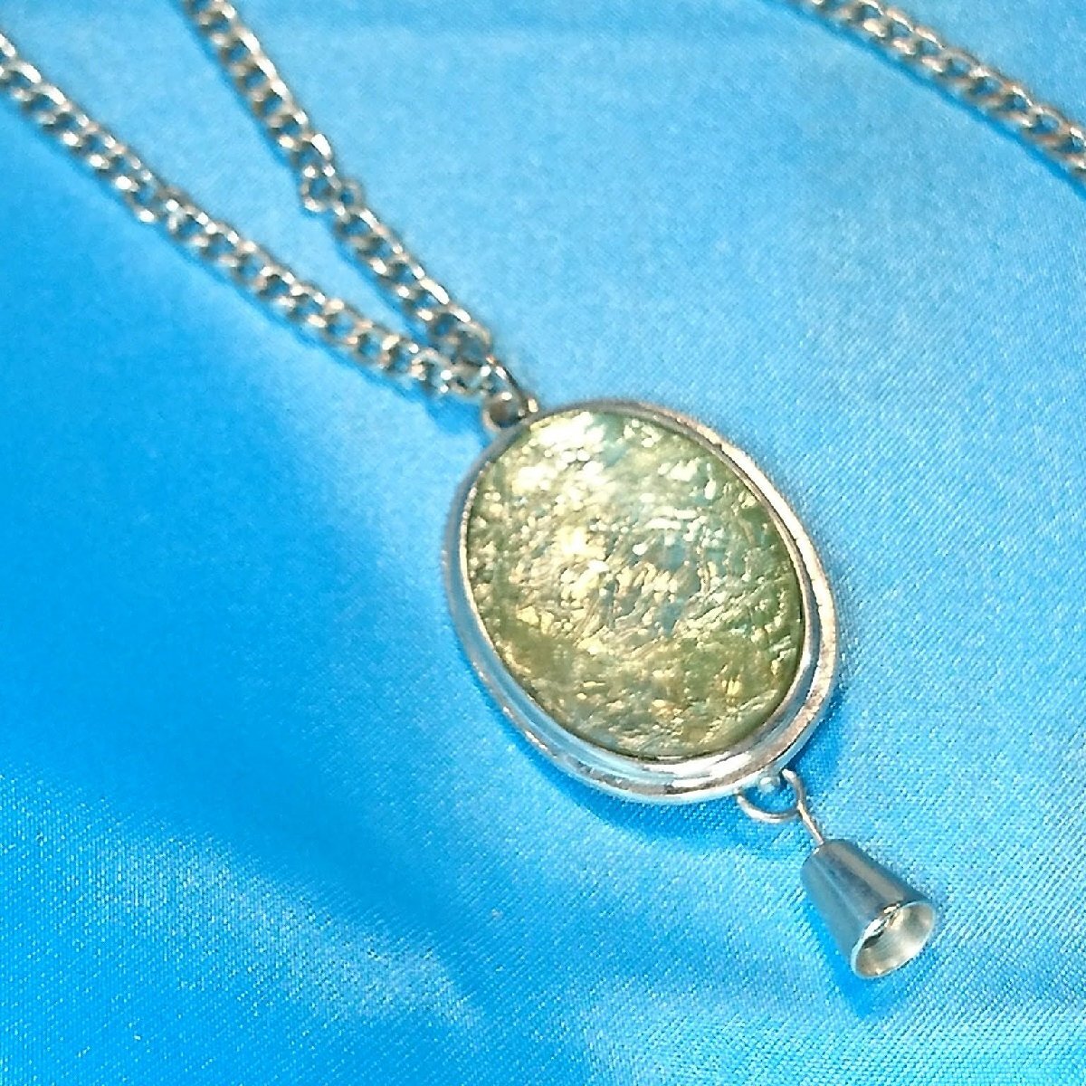 送料無料)ビンテージ☆クリアストーン☆アンティークネックレス ペンダント A23412拍卖