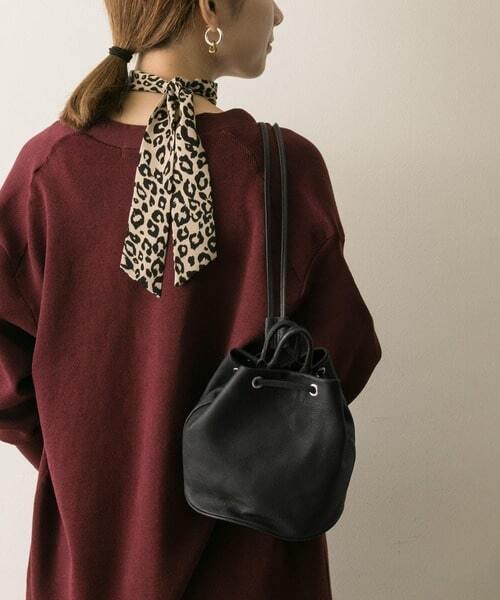 定価2.7万 A 2way レザー バッグ リュック ハンドバッグ 鞄 革 黒 ショルダー 巾着 ミニ IL BISONTE Orobianco h.p.france hender scheme拍卖