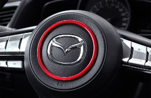 値下げ 送料無料 CX-5 CX-3 CX-8 アテンザ デミオ アクセラ ホーンボタン ガーニッシュ レッド ドレスアップ カーパーツ拍卖