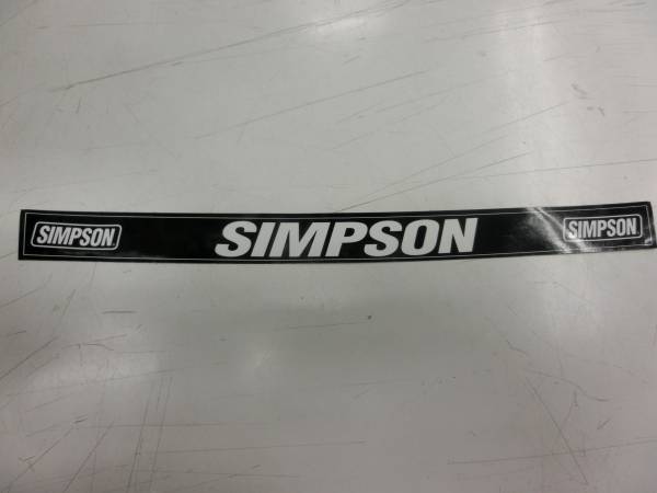SIMPSON シールドステッカー ロゴ 付属品 白黒拍卖