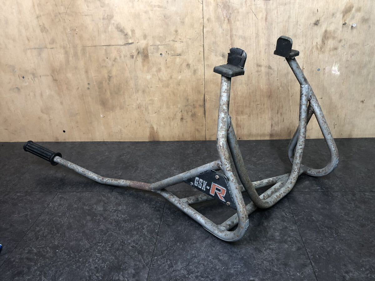 スズキ GSX-R400 GK71B 純正オプション メンテナンススタンド レーシングスタンド RG400Γ ガンマ GSX-R750R GR71F GR71G拍卖