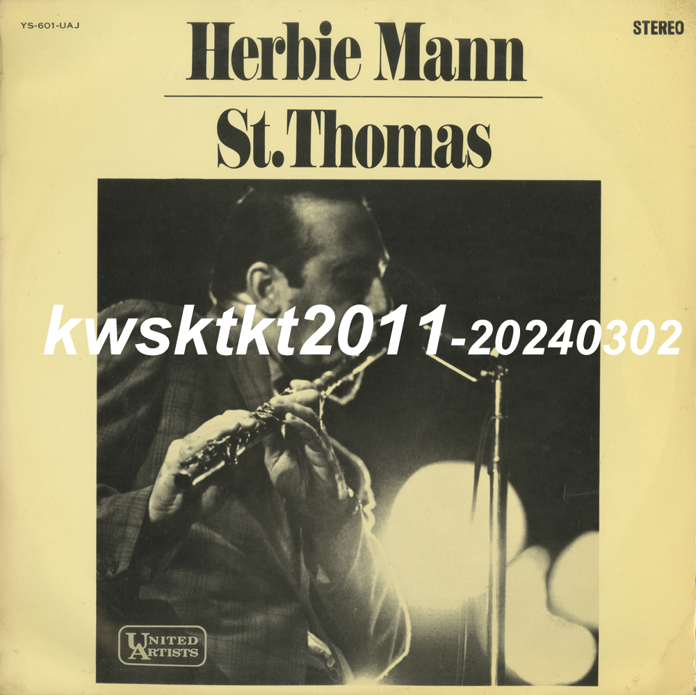 YS-601-UAJ★ハービー・マン楽団 セント・トーマス拍卖