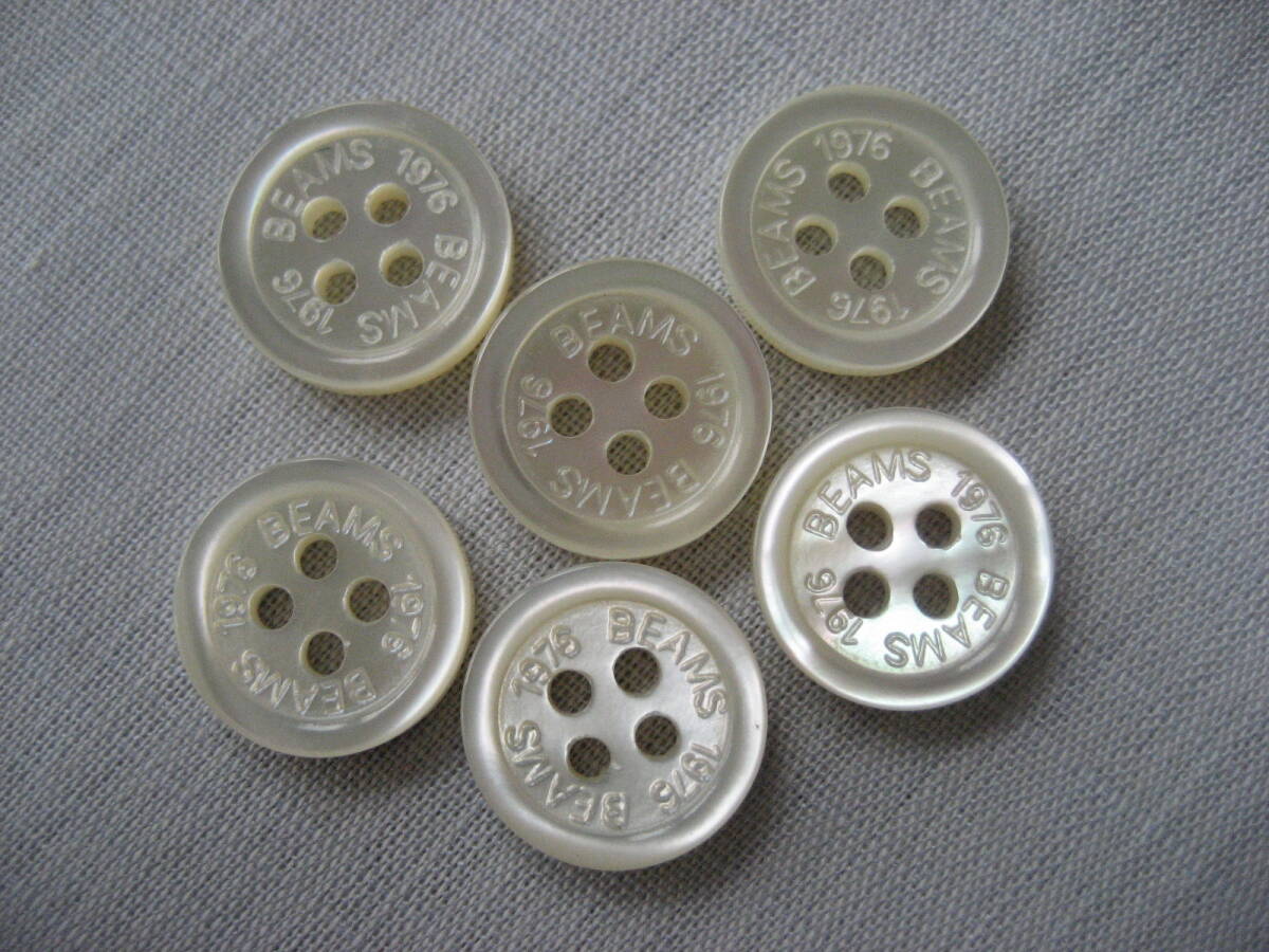 ボタン BEAMS ビームス 12mm 6個拍卖