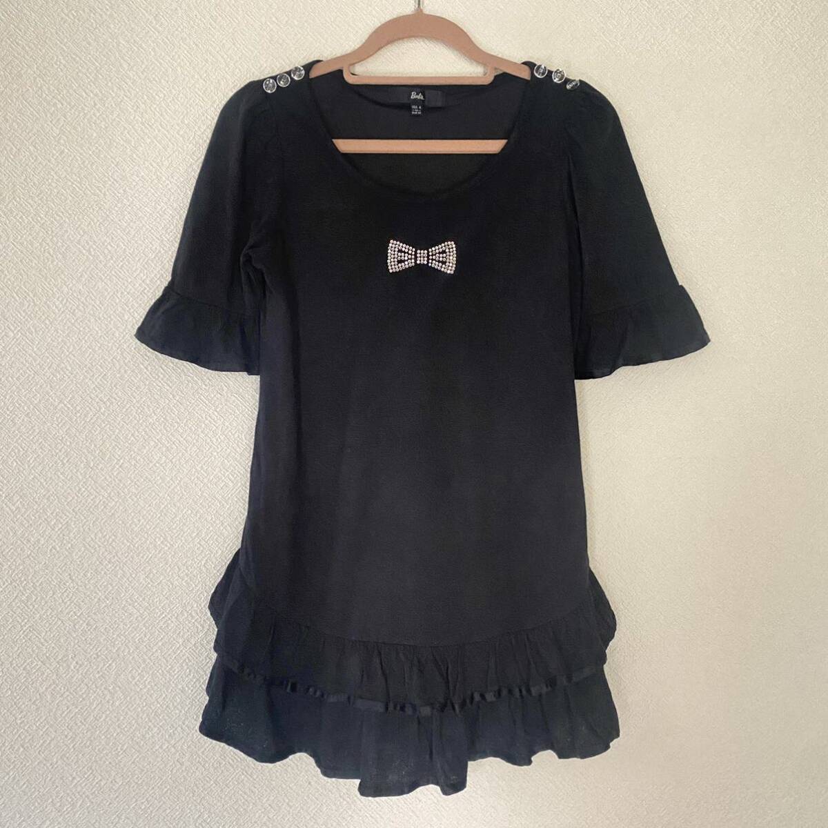Barbie バービー リボンフリルワンピース カットソー Tシャツ拍卖