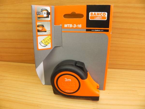 BAHCO バーコ スケール メジャー 3m(幅16mm)エルゴ 軽量コンベックス 巻尺拍卖