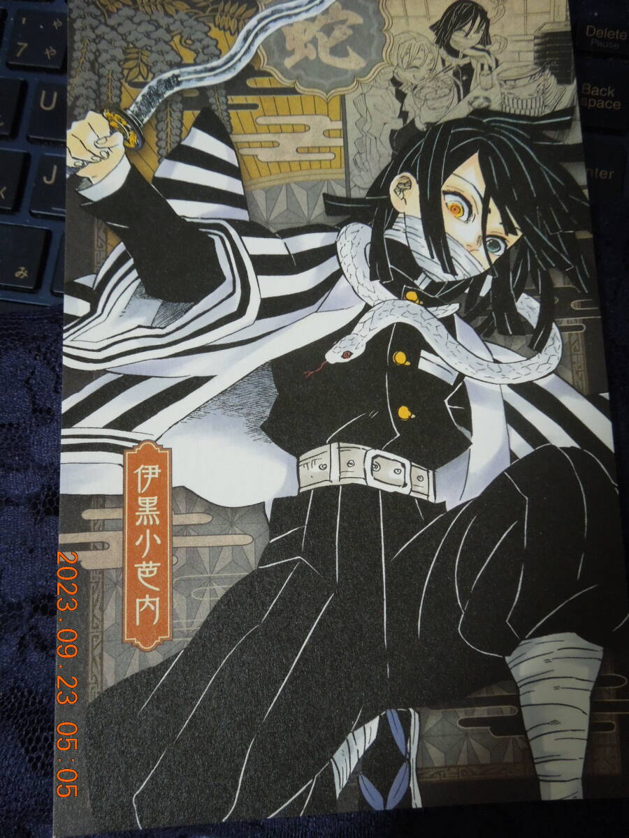 鬼滅の刃 大判ポストカード / 伊黒小芭内 / 非売品 イラストカード拍卖