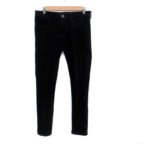 23区 オンワード樫山 コーデュロイパンツ スキニーパンツ ロング丈 38 黒 ブラック /HO19 レディース拍卖