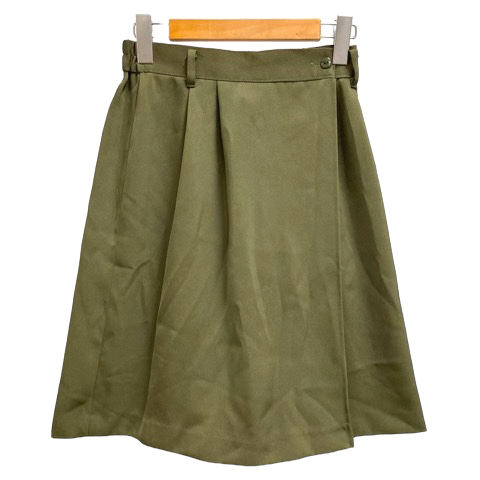 nasteen キュロットパンツ 膝丈 無地 ウエスト63-67 股下丈23 緑 グリーン カーキ レディース拍卖