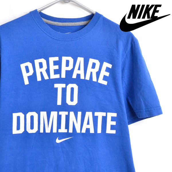 ST1686 ナイキ NIKE スポーツ Tシャツ S 肩40 PREPARE TO DOMINIATE メール便 xq拍卖