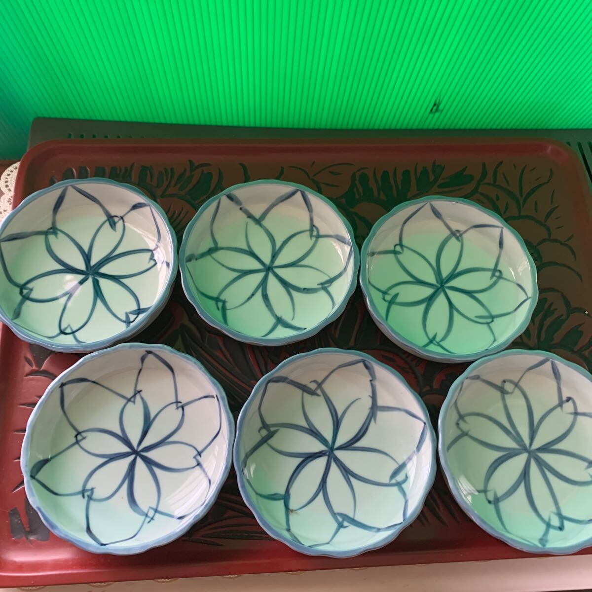 小皿 和食器 6枚セット、染付 豆皿 有田焼 、小鉢取り分け皿、拍卖