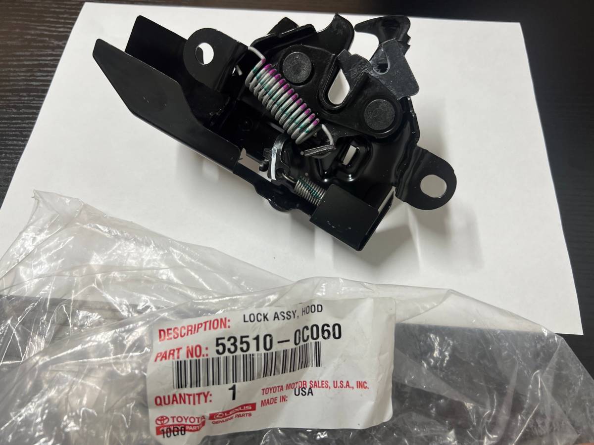 新品未使用■トヨタ 純正 タンドラ ボンネットロック 53510-0C060 ボンネットキャッチ ボンネットストライカー セコイア タンドラ拍卖