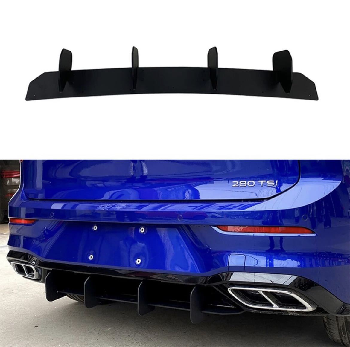 ★NEW★ VW ゴルフ8 スプリッター ディフューザー リップ エアロ カスタム mk8 GTI Rライン フォルクスワーゲン golf8拍卖