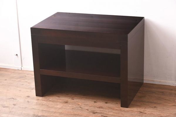 R-041822 展示品 IDC大塚家具 Baker(ベーカー社) 3409 マホガニー材 サイドテーブル(センターテーブル)(定価約63万円)拍卖