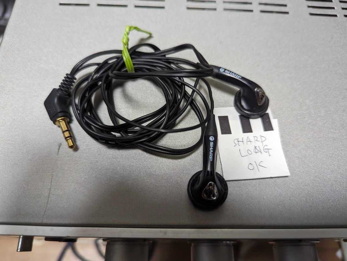 SHARP純正 イヤホン 中古 ロングコード拍卖