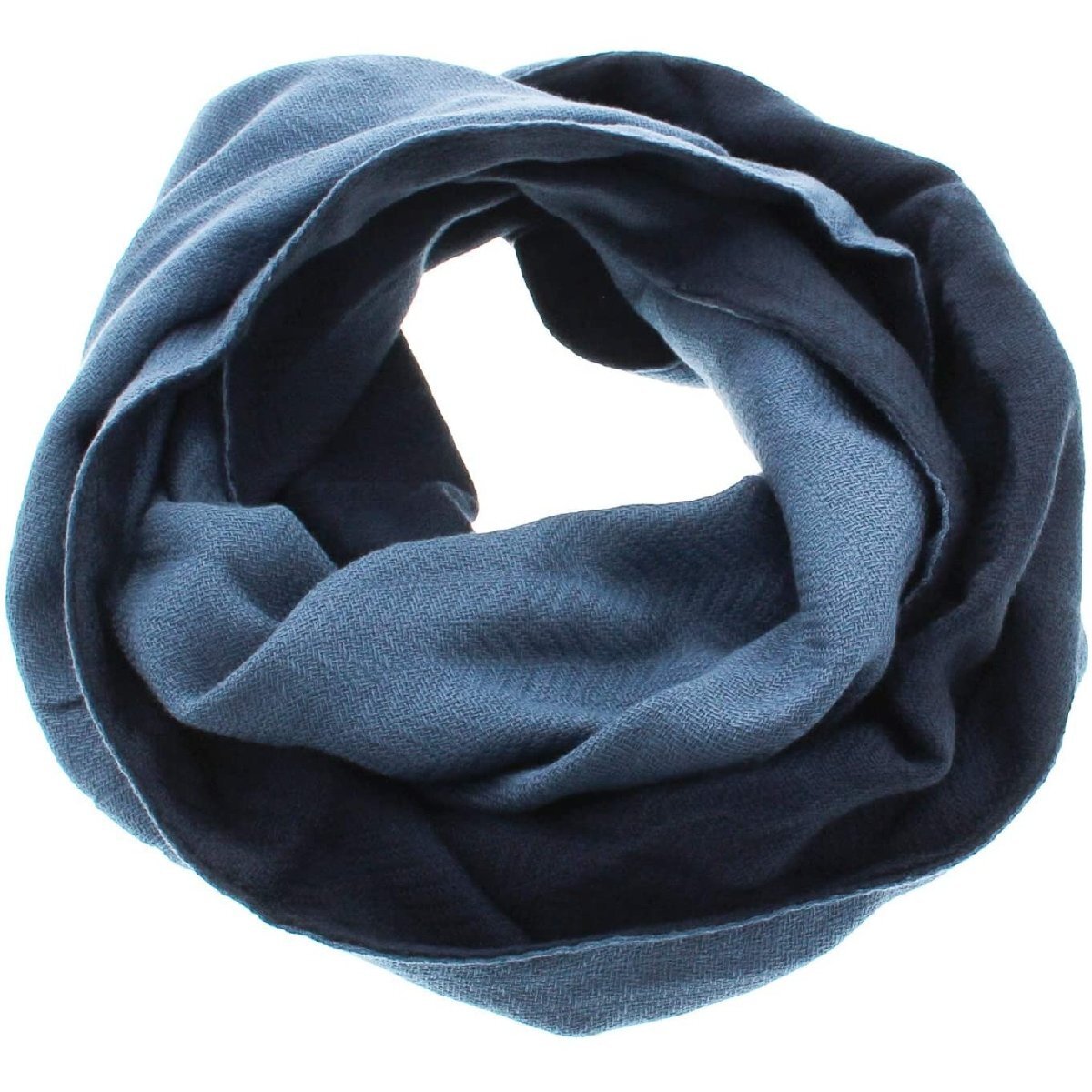 コットン100%で お肌に優しい 今治タオルの スヌード ヘリンボーン柄がおしゃれ 33×150cm ネイビー 日本製 風を通しにくく保温性あり拍卖