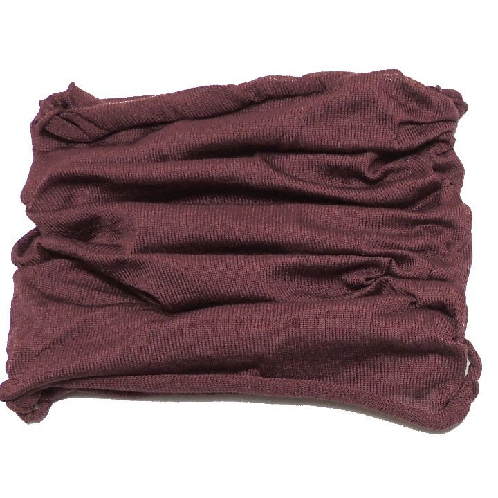 シルク100% 365日昼夜問わずUVや保湿にスキンケアに ネックウォーマー 上下穴 ワインレッド 23×55cm 美肌効果 保湿 調湿 紫外線を吸収拍卖