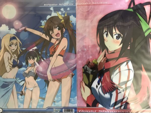 064クリアファイル IS インフィニット・ストラトス ムービック セシリア 箒 鈴音 水着 バレンタイン拍卖