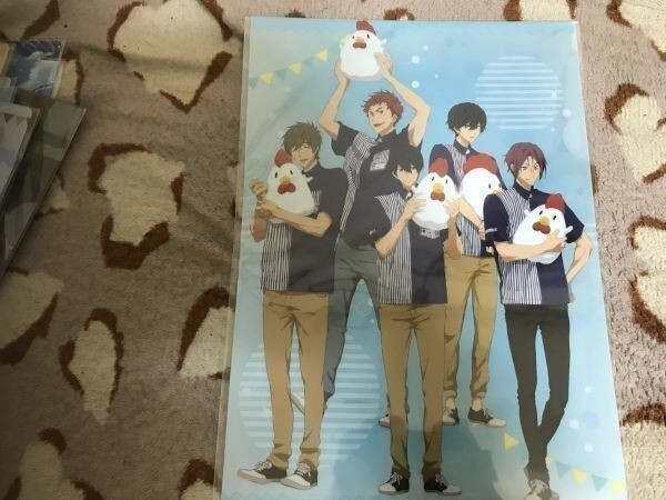 051クリアファイル Free 京アニ ローソンHMV限定 遙 真琴 凛 旭 郁弥 からあげくん拍卖