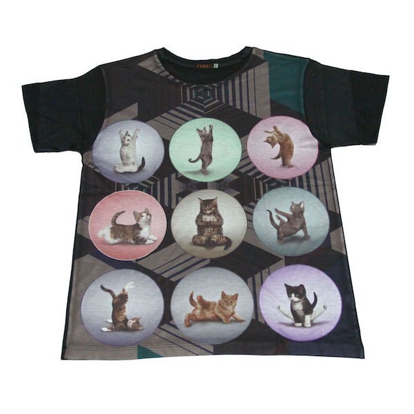 猫 ネコ キャット 赤ちゃん かわいい ストリート系 デザインTシャツ おもしろTシャツ メンズTシャツ 半袖★M517M拍卖