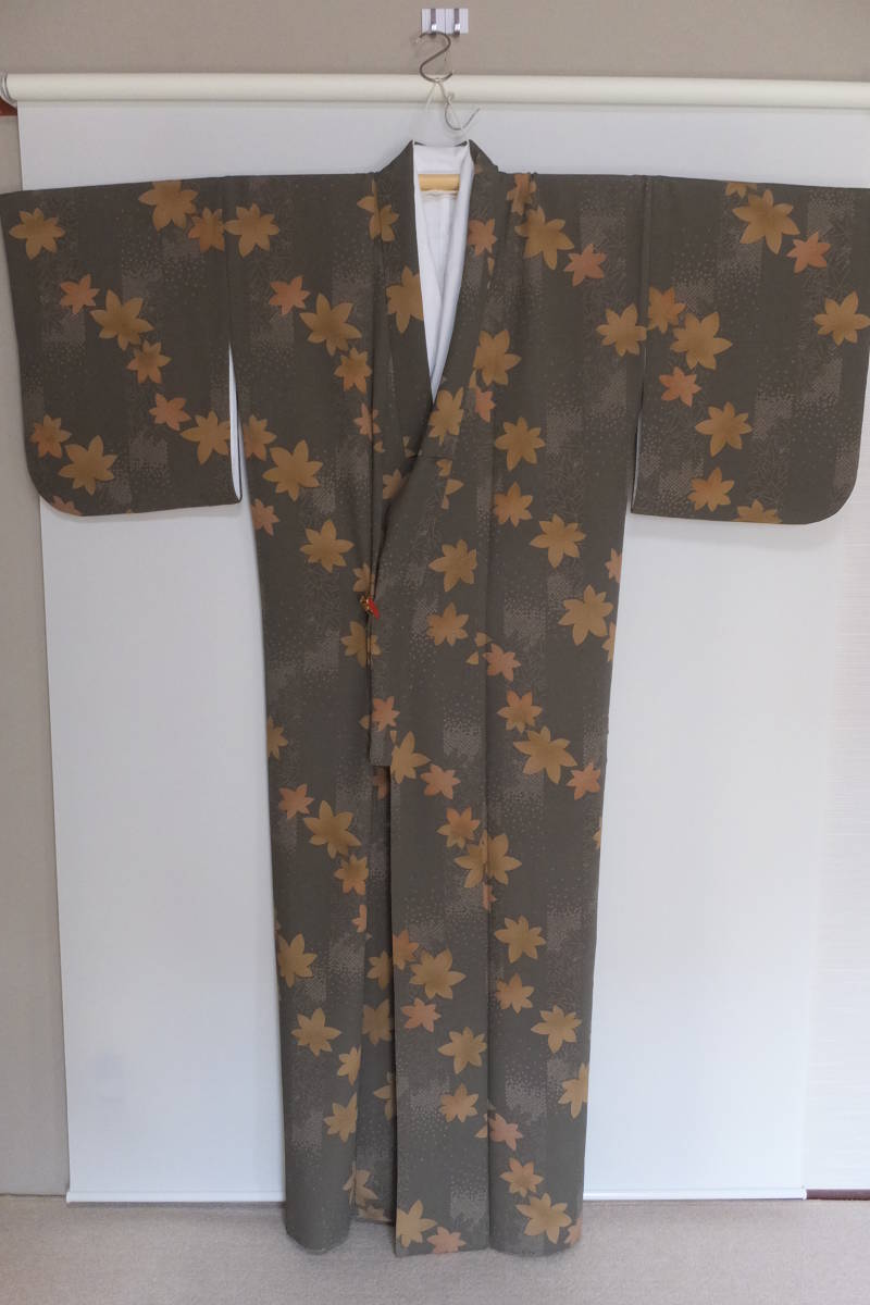 洗える着物&長襦袢 身長167㎝前後 1度着 美品 高級ポリ拍卖