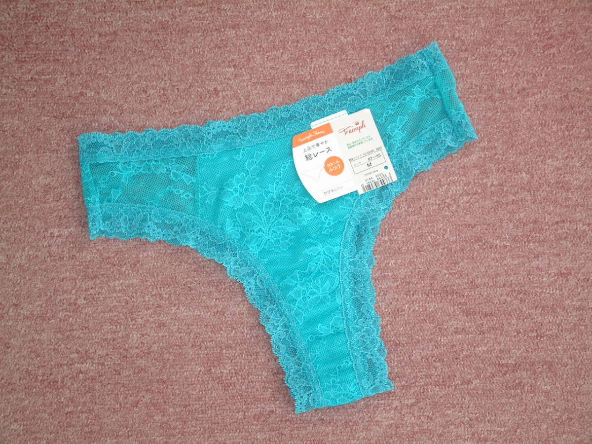 ★送料込み 定価2090円 トリンプ Tバック 2種類のレース使いで軽やかなはきごこちのストリング Mサイズ SO BEAUTIFUL TR7500 String 6923拍卖